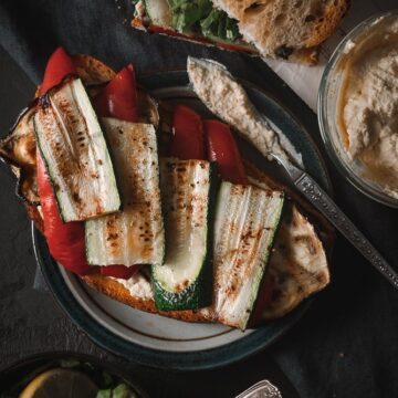 Roasted Vegetable Sandwich w/ Tofu Ricotta