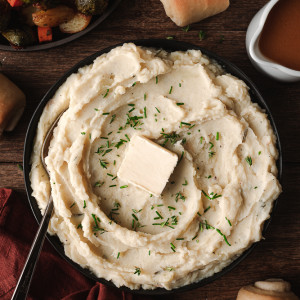 mashed potatoes.