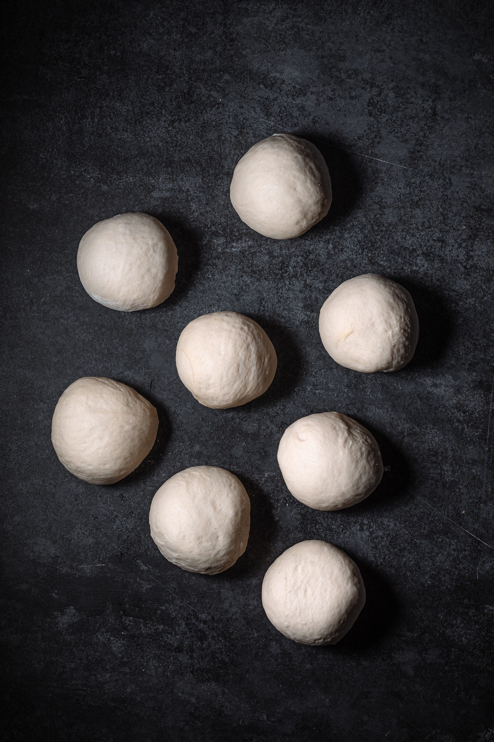 8 dough balls.