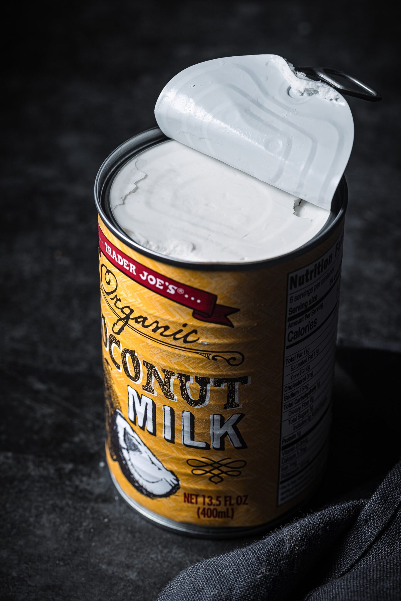 Open can of coconut milk.