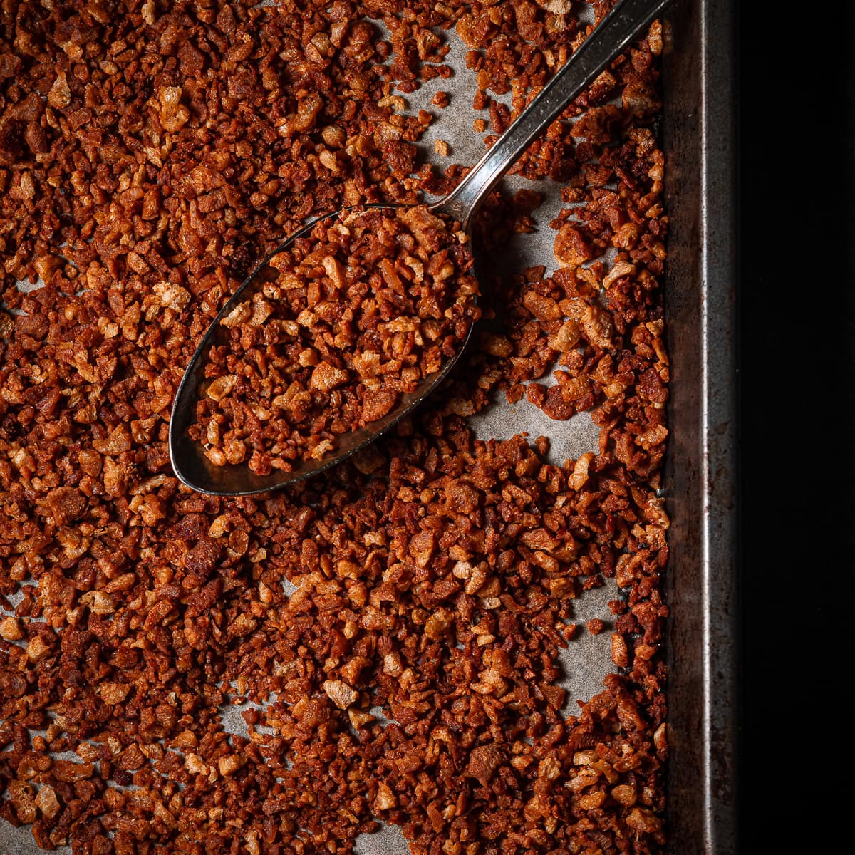 Easy Vegan Bacon Bits with TVP Liv Vegan Strong