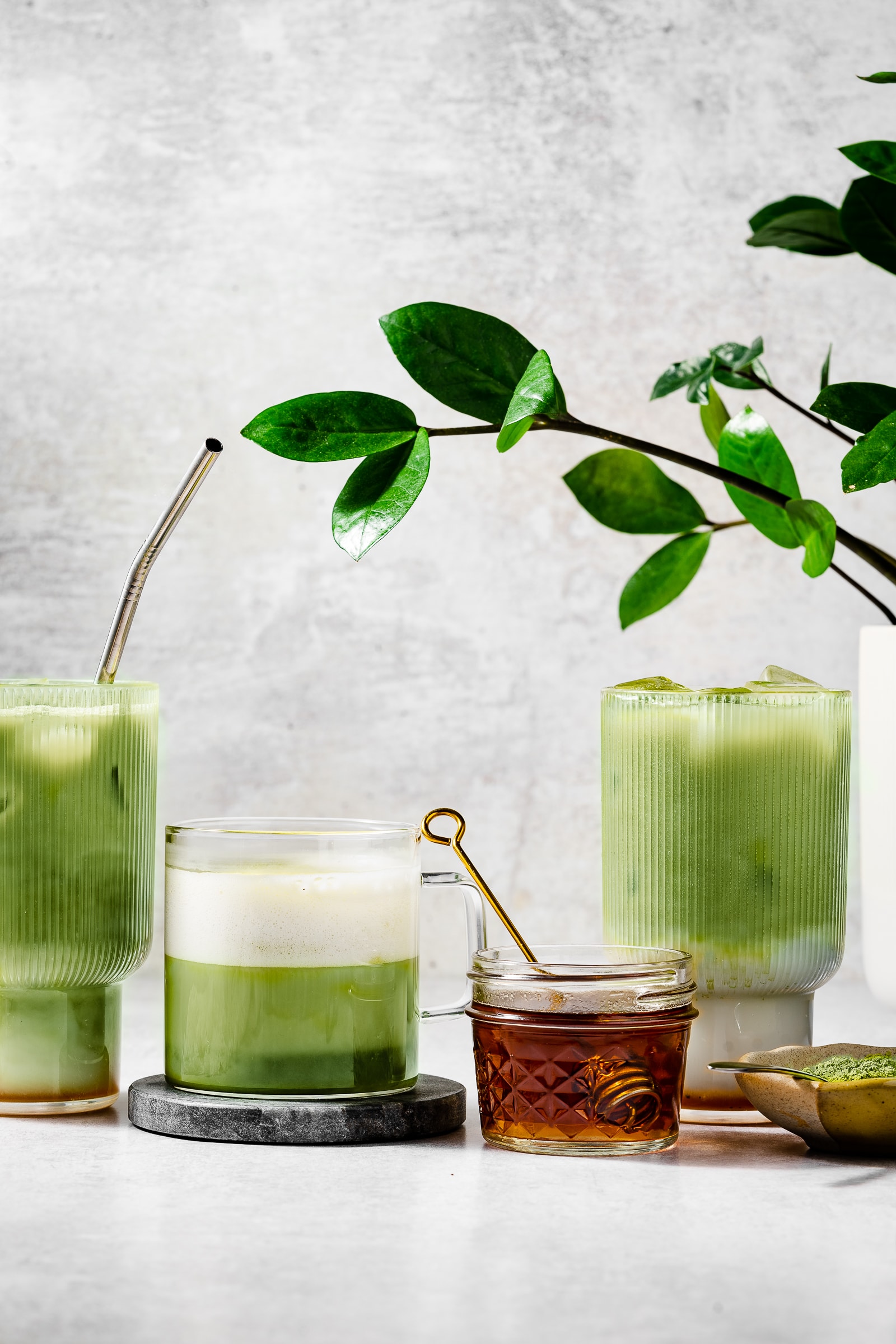 Matcha Milk Tea (Hot & Iced Versions) - Amee's Savory Dish