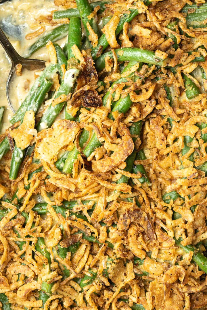 Vegan Green Bean Casserole without Mushrooms - Liv Vegan Strong