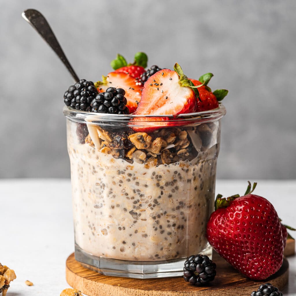 Overnight Oats without Yogurt Liv Vegan Strong