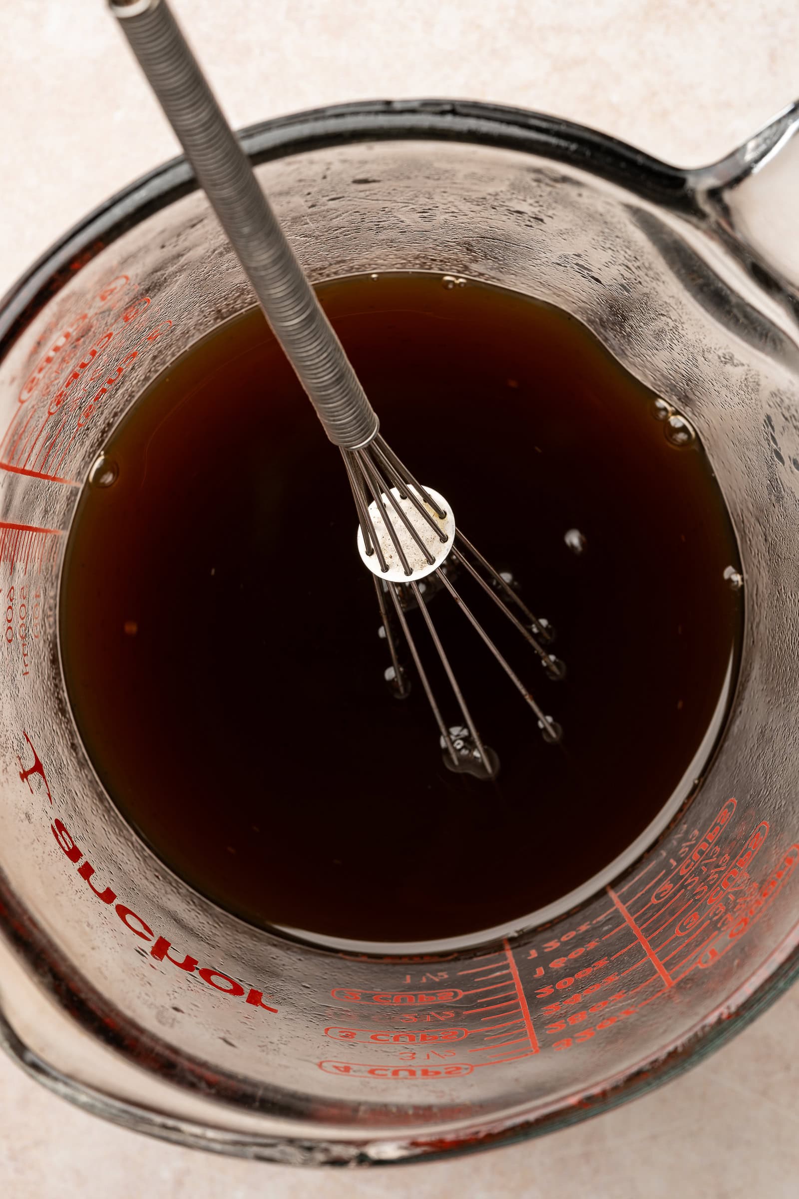 Strained pumpkin spice syrup.