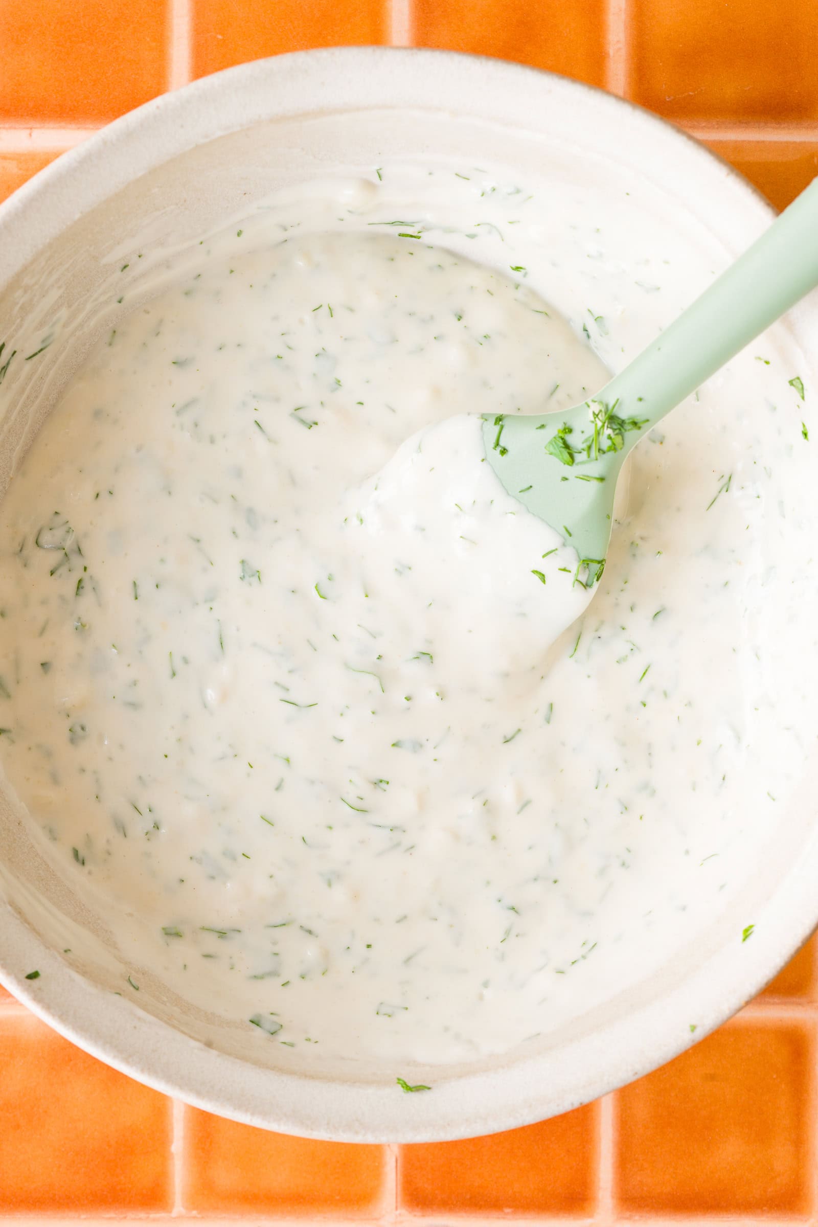 Creamy vegan yogurt tahini sauce for tofu shawarma.